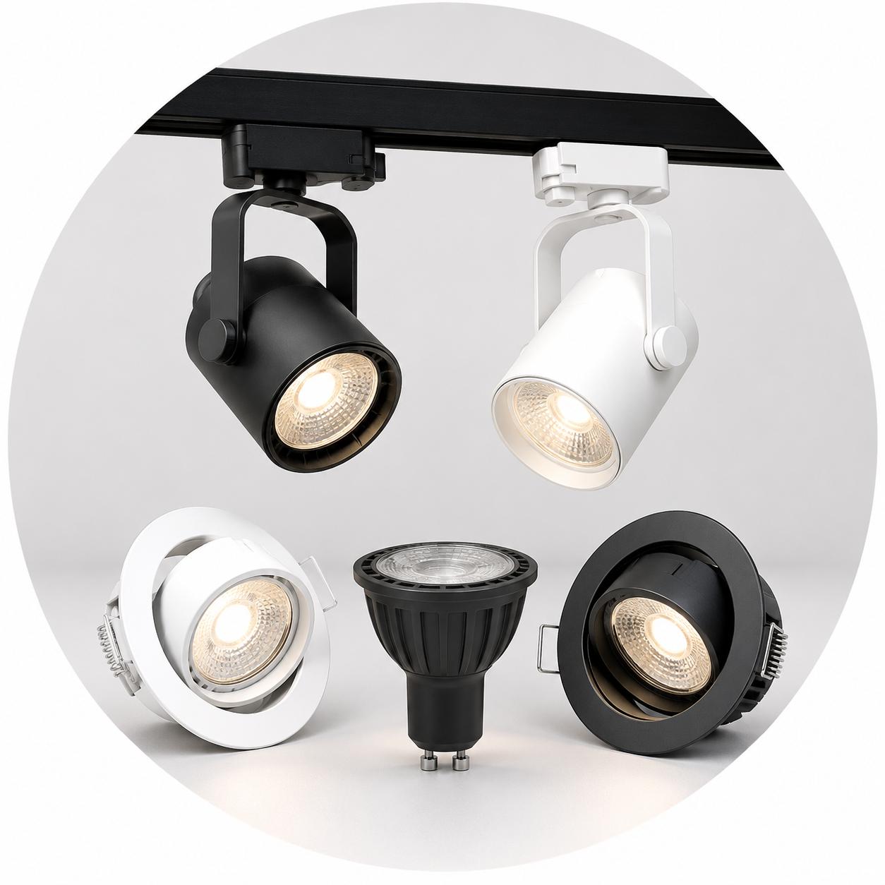 Đèn LED chiếu điểm trang trí, làm nổi bật không gian